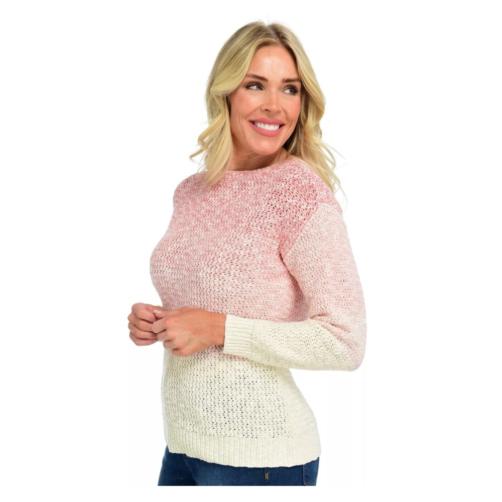 Women’s Christopher & Banks Pink Ombré Pullover Sweater